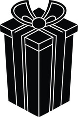 Gift Box Vector Silhouette Festive Design