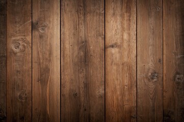 Obraz premium Texture of a natural wooden wall in brown hues