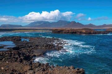 Submarine volcanic activity deposits lava and ash, forming new landmasses