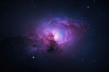 High-resolution photo featuring radiant and stunning cosmic nebula components supplied by a space agency