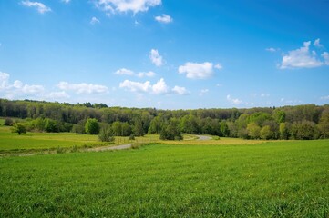 Fototapeta premium Ranch surrounded by nature