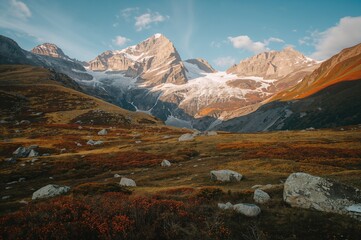 Autumn Scenery Mountainous Terrain With