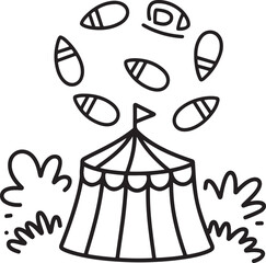 Abstract vector illustration design set of hand drawn skull and bird symbol art