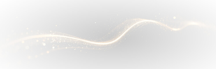 png abstract golden line with glowing wave energy motion
