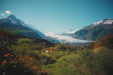 Seasonal Ice Boundaries in a Mountainous Glacier Garden