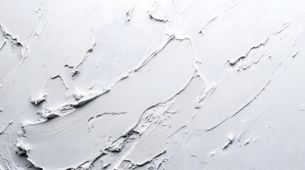 This white room with cracked walls reflects a unique blend of simplicity and imperfection. Painted all white, the room creates a clean, bright, and open atmosphere.