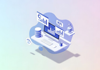 Modern business technology solutions with data analytics digital strategy cybersecurity cloud computing and innovative tools for professional growth