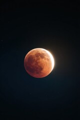 Obraz premium Premium High-Quality Lunar Eclipse Celestial Event with Night Sky Observation for Modern Astronomy Enthusiasts and Social Media Campaigns