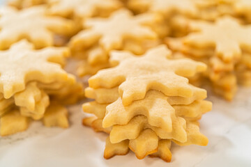 Making Chocolate Dipped Peppermint Sugar Cookies