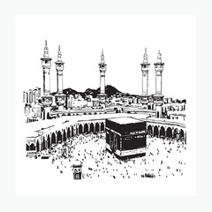 vector illustration of mosque