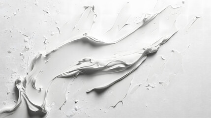 This white room with cracked walls reflects a unique blend of simplicity and imperfection. Painted all white, the room creates a clean, bright, and open atmosphere.