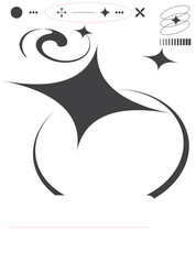 Futuristic Y2k Element