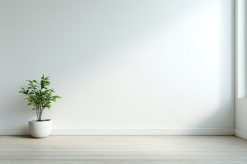 Clean Background for Online Meetings with Greenery	