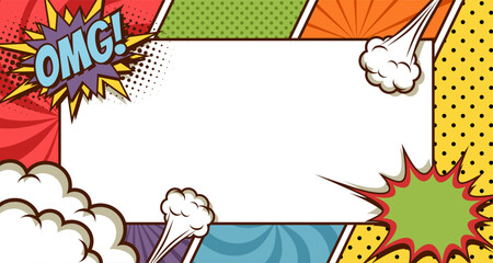 comic illustrative comics blank page story