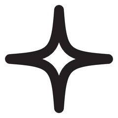 light  icon with outline style and black color