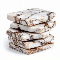Elegant marble coasters indoor home decor product photography minimalist style close-up luxury home accessories