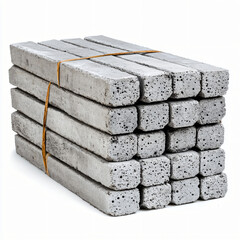 Construction materials building site concrete blocks urban environment top-down view industrial strength and durability