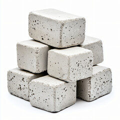 Construction materials concrete bricks urban construction site visual content structured environment close-up view building fundamentals