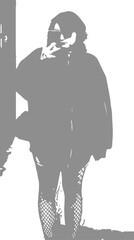Y2k Woman Silhouette