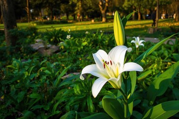 Easter Lily with Long Flowers Lilium longiflorum