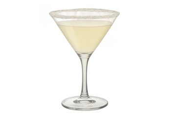 Lemon drop cocktail drink in martini glass