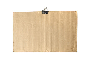 blank cardboard paper with clip on transparent png