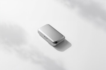 Fototapeta premium Plain white background featuring key case