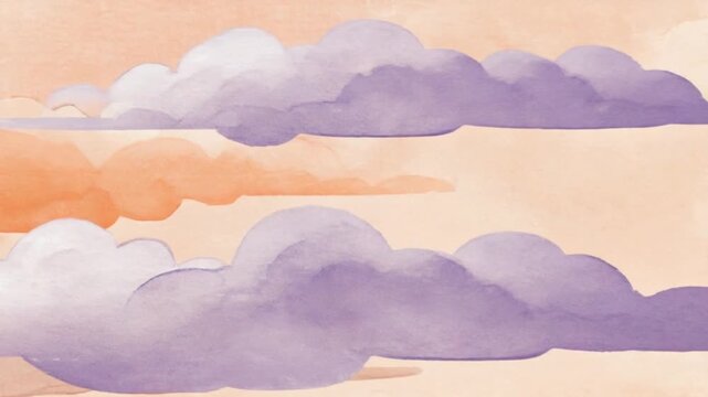 Dreamy Cloud Layers Pastel Sky Animation