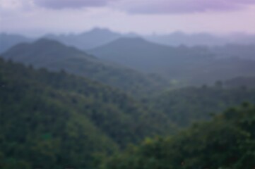 Scenic woodland-covered slopes perfect for vacation and leisure in a warm or mild climate