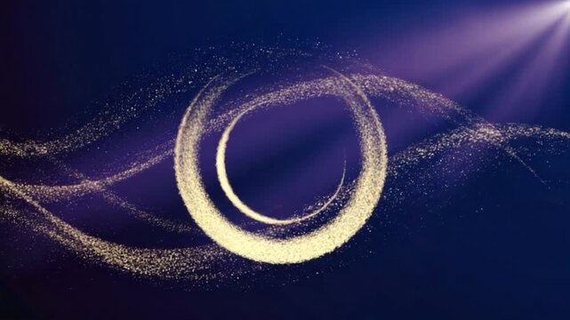 Crescent Moon Night Sky Animation