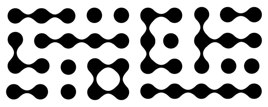 Connect dot geometric pattern. Neural metaball connections bg, science abstract wallpaper