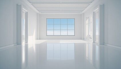 Bright and roomy office space with light-colored decor