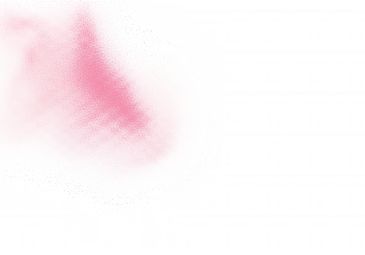 Pink cloud abstract isolated on a transparent background