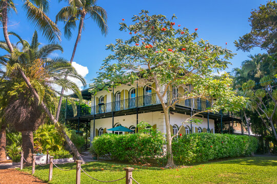 The Ernest Hemingway House in Key West, Florida