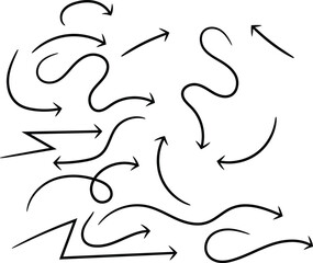 Hand Drawn Arrows for Brochures and Flyers