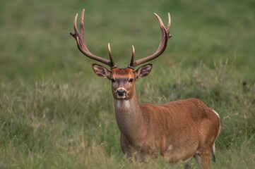 Obraz premium Wild and free red deer