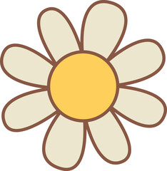 Simple Outlined Flower