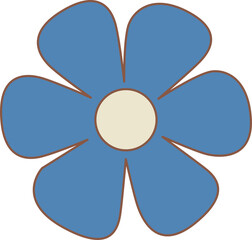 Fototapeta premium Doodle Daisy Flower