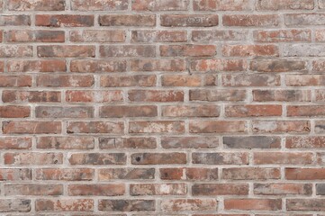 Fototapeta premium Retro brick wall wide background texture. Interior design wallpaper for living and workspace