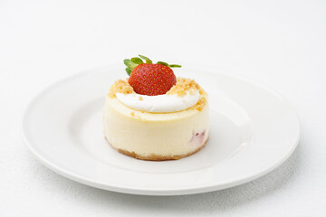 Gourmet Mini Strawberry Cheesecake with Fresh Berry Topping