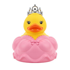 Princess rubber duck toy with a tiara