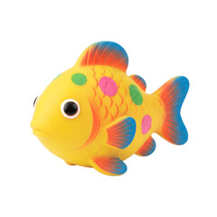 Colorful polka dot bath toy fish