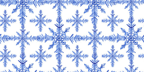 seamless snowflake ornament Christmas winter cold isolated illustration in the background