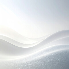 Fluid artistry abstract waves on a white background digital artwork minimalist environment aesthetic concept