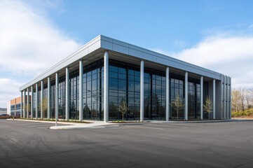 Empty structure featuring pillars
