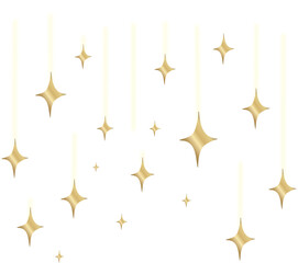 Gold Sparkle Streamer 