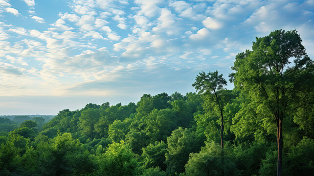 A Breath of Fresh Air: A Tranquil Forest Landscape