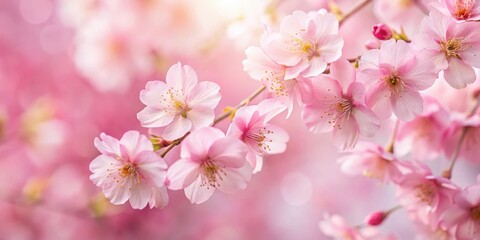 Delicate pink Sakura flower petal pattern with intricate details and soft textures, creating a serene and peaceful atmosphere in any room, delicate patterns , minimalist design