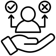 Decision Making line icon