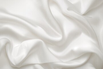 Background made of white satin cloth